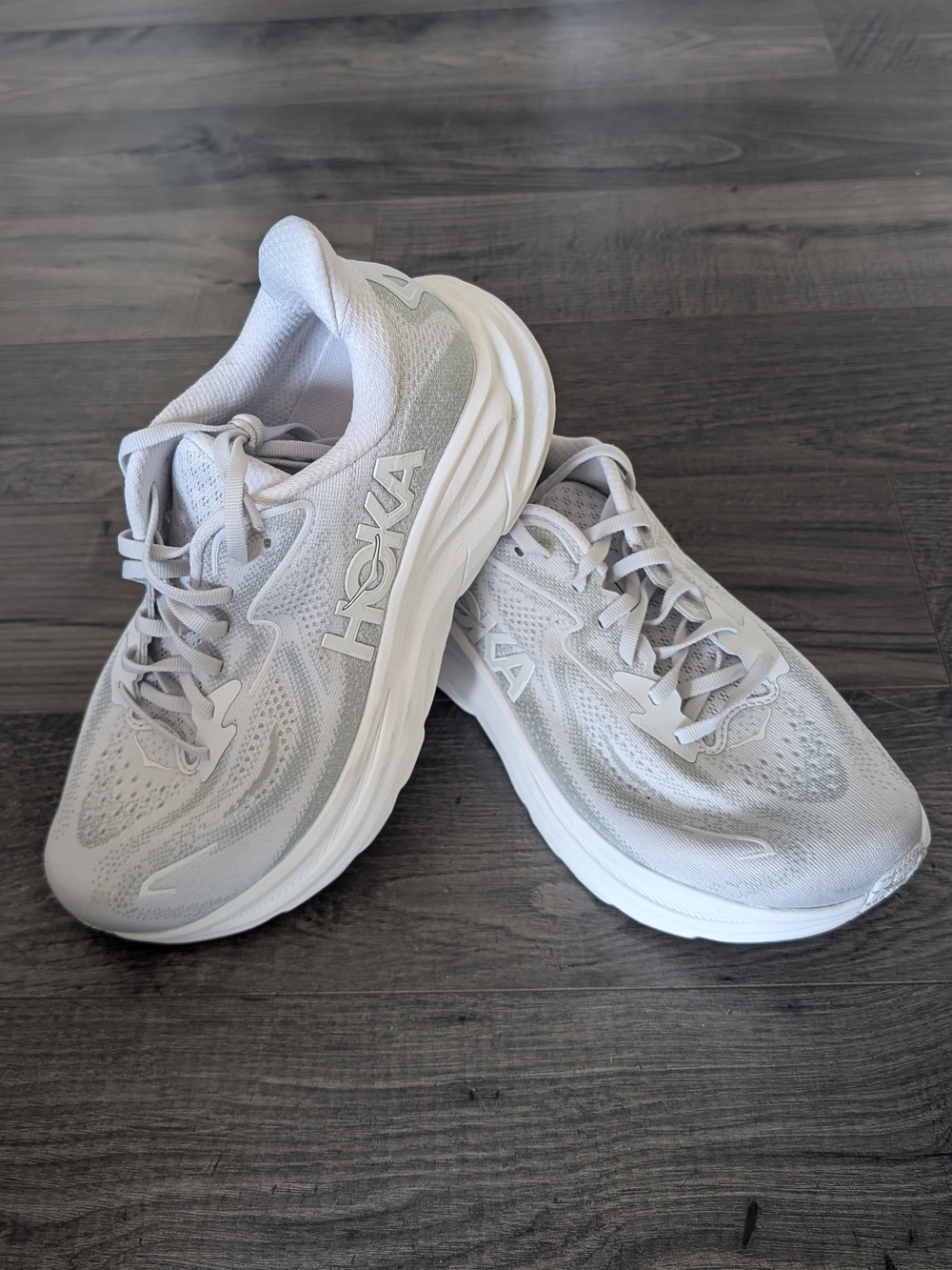 EXCELLENT HOKA One One Clifton 10 Women's 8.5D Stellar Gray/Galactic Gray